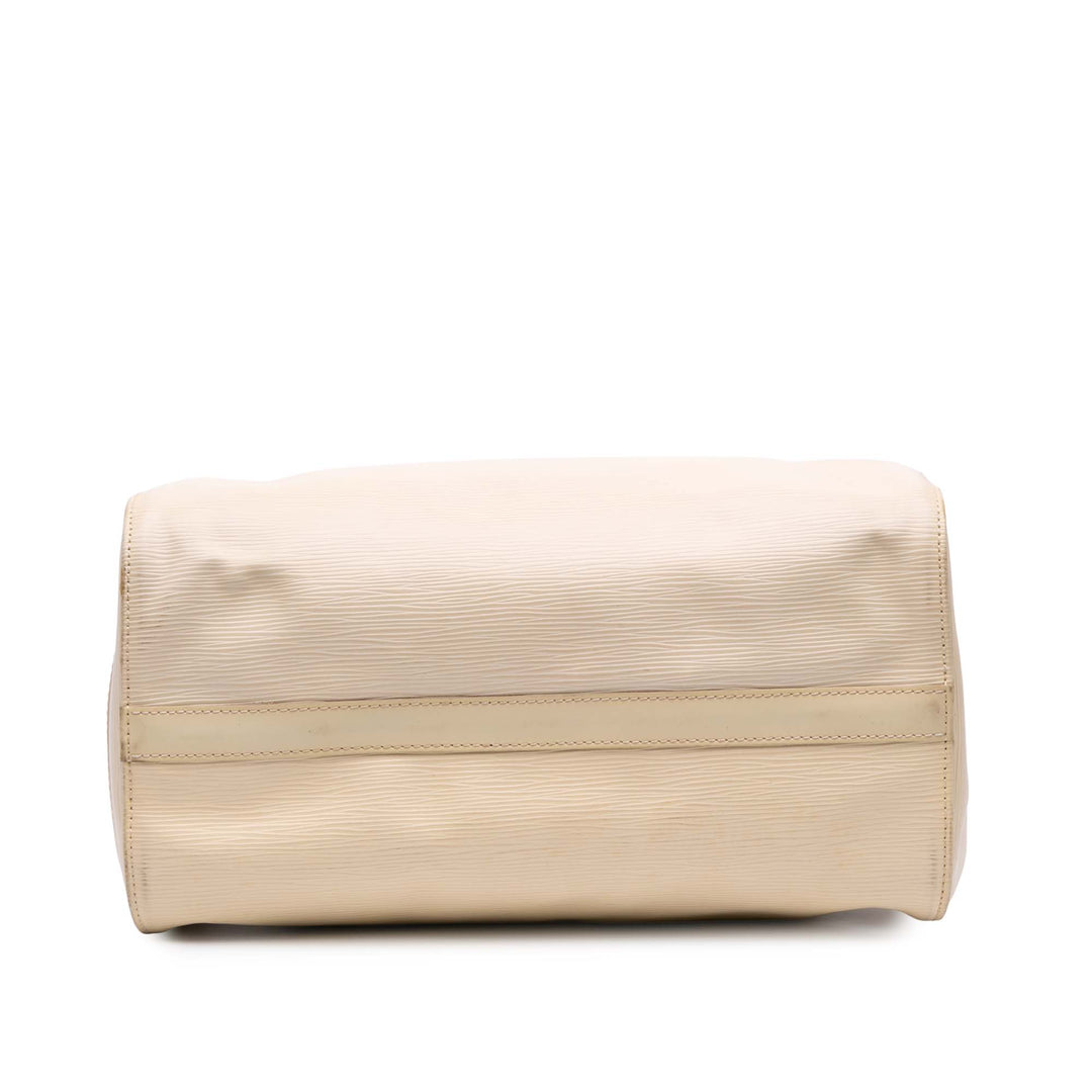 Louis Vuitton Epi Speedy 35 Blanc