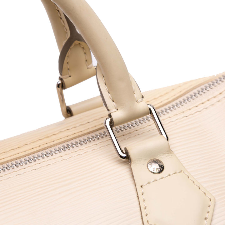Louis Vuitton Epi Speedy 35 Blanc