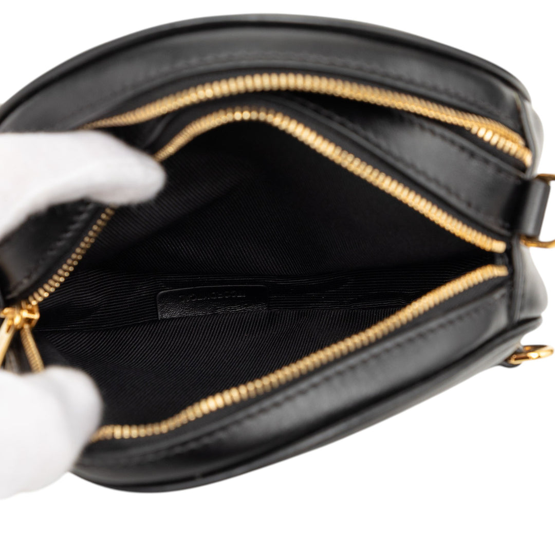 Burberry Sac bandoulière Louise Rond Cuir de veau Noir – vue 4 – GABY PARIS