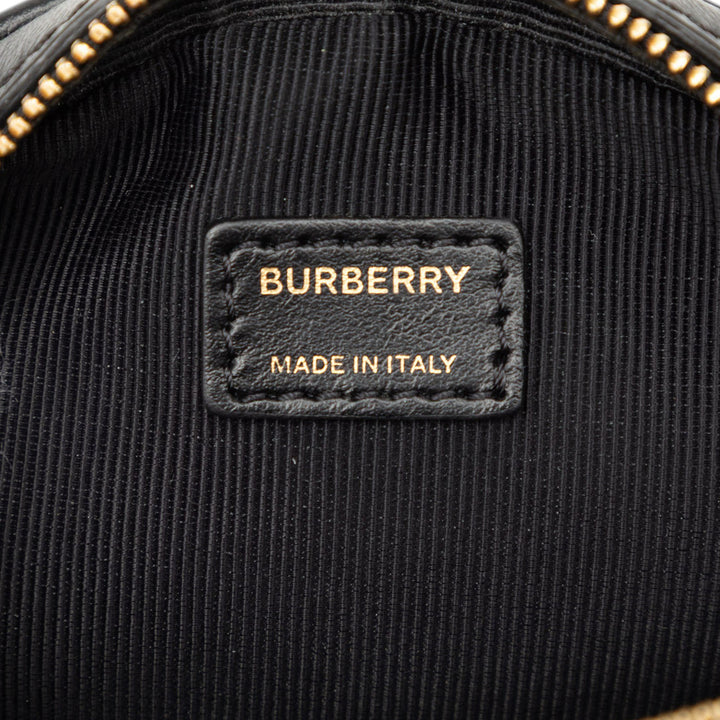 Burberry Sac bandoulière Louise Rond Cuir de veau Noir – vue 5 – GABY PARIS