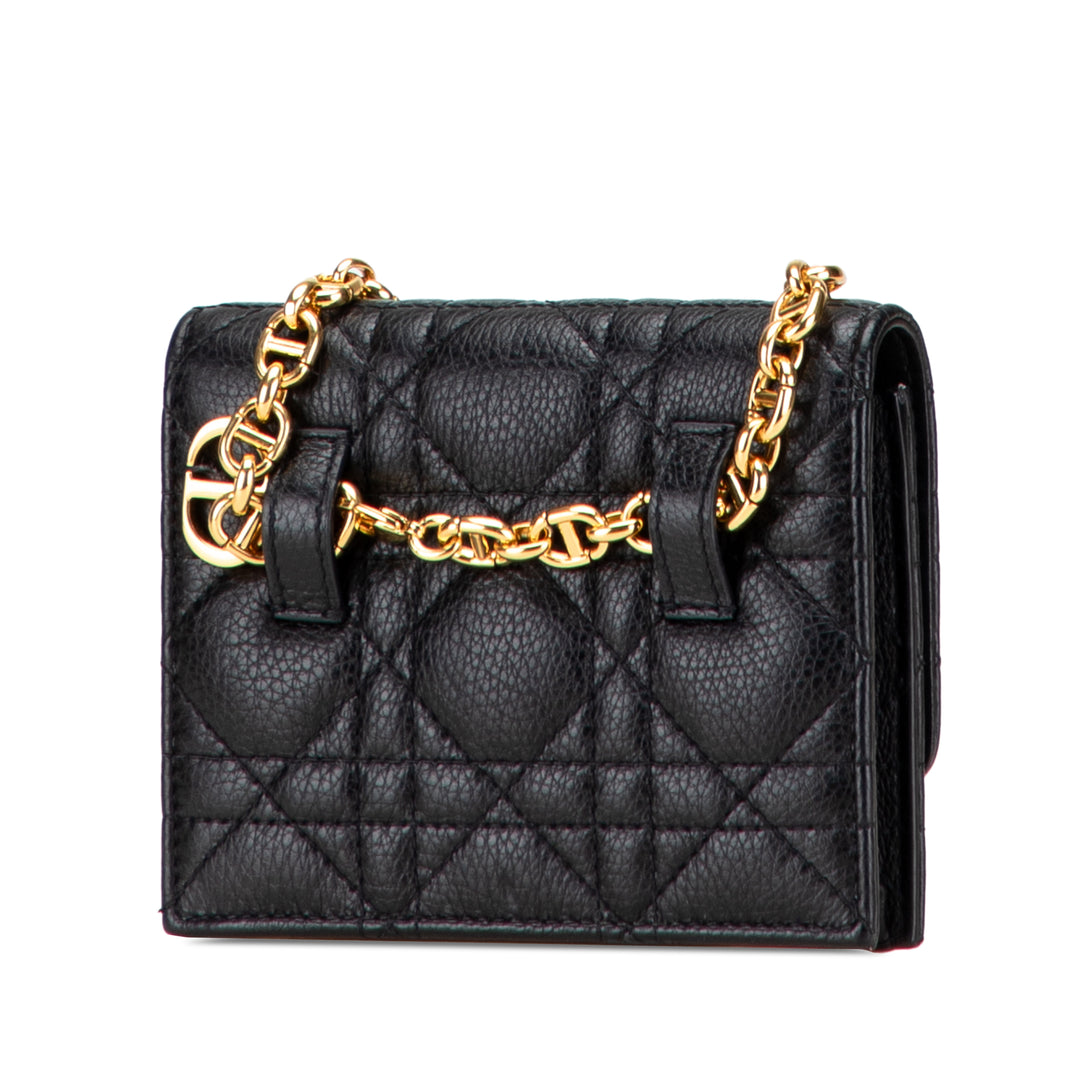 Dior Cuir de veau Cannage Caro Chain Sac ceinture
