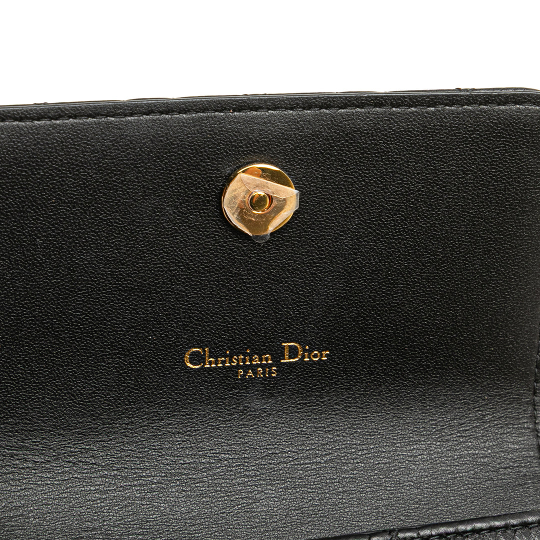 Dior Cuir de veau Cannage Caro Chain Sac ceinture