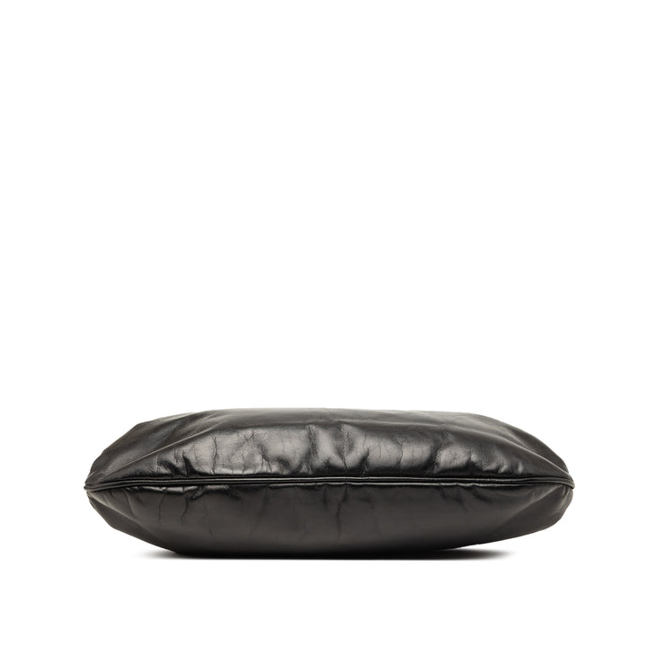 Chanel Glazed Cuir de veau Kiss Lock Frame Sac bandoulière