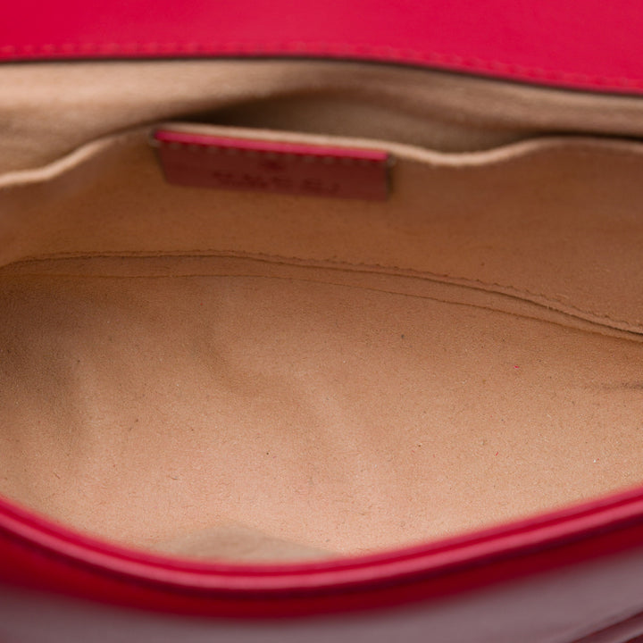GG Marmont Matelasse Sac Petit Cuir de veau Rouge