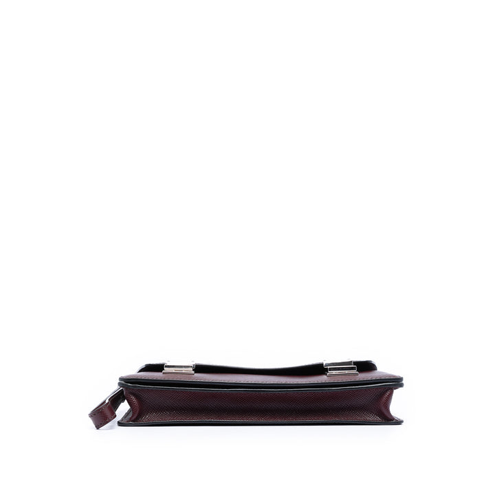 Prada Saffiano Double Lock Convertible Pochette