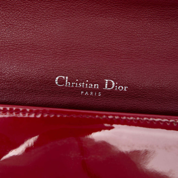 Cannage Lady Dior Chaîne Pochette Rouge