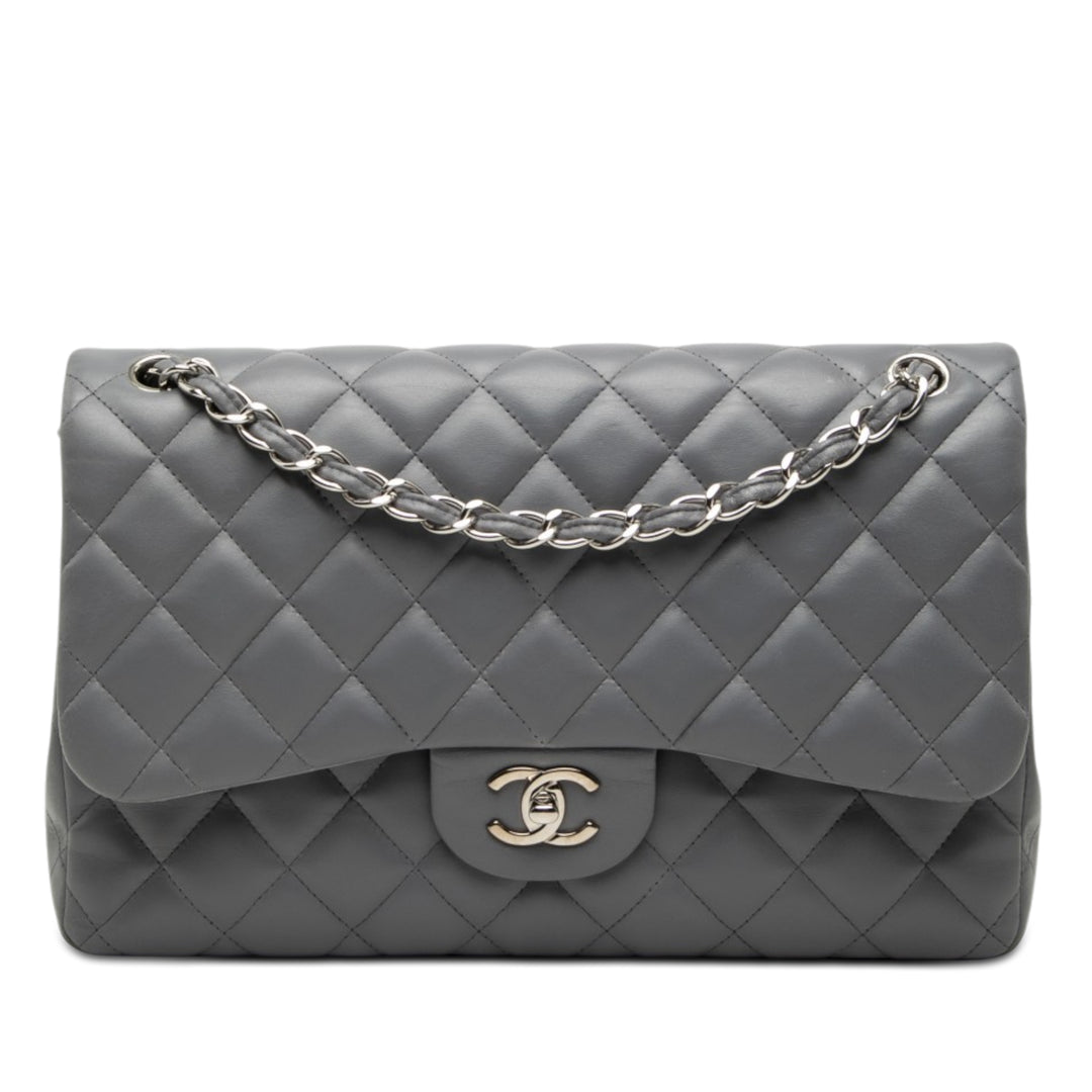 Chanel Jumbo Classic Cuir d’agneau Double rabat