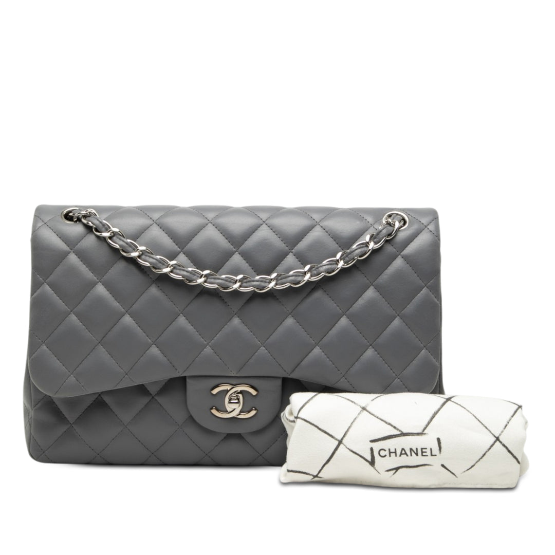Chanel Jumbo Classic Cuir d’agneau Double rabat