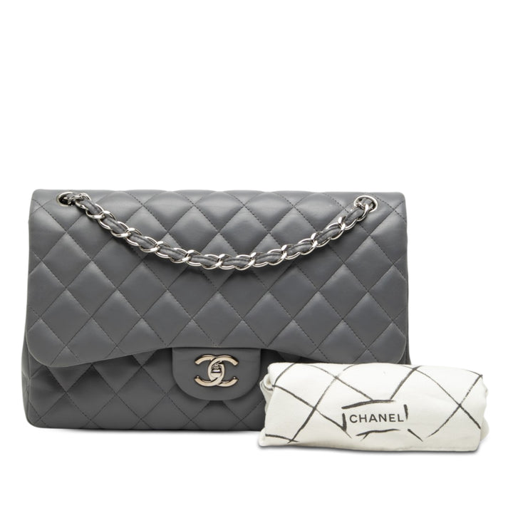 Chanel Jumbo Classic Cuir d’agneau Double rabat
