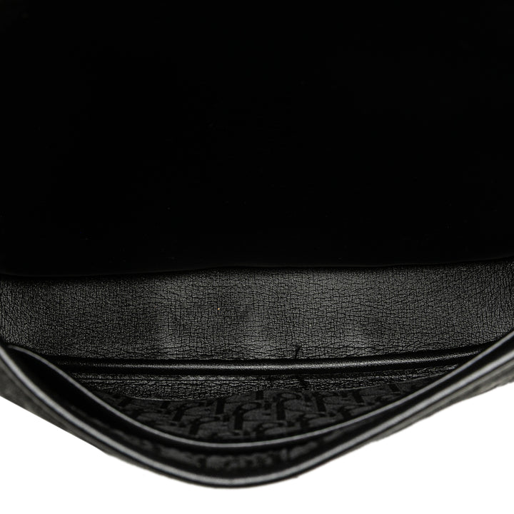 Oblique Canvas Flap Crossbody Black - Gaby Paris