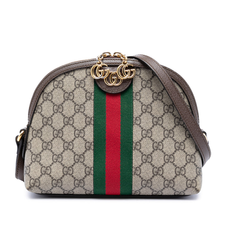 Web Ophidia Sac dôme Petit GG Supreme Beige