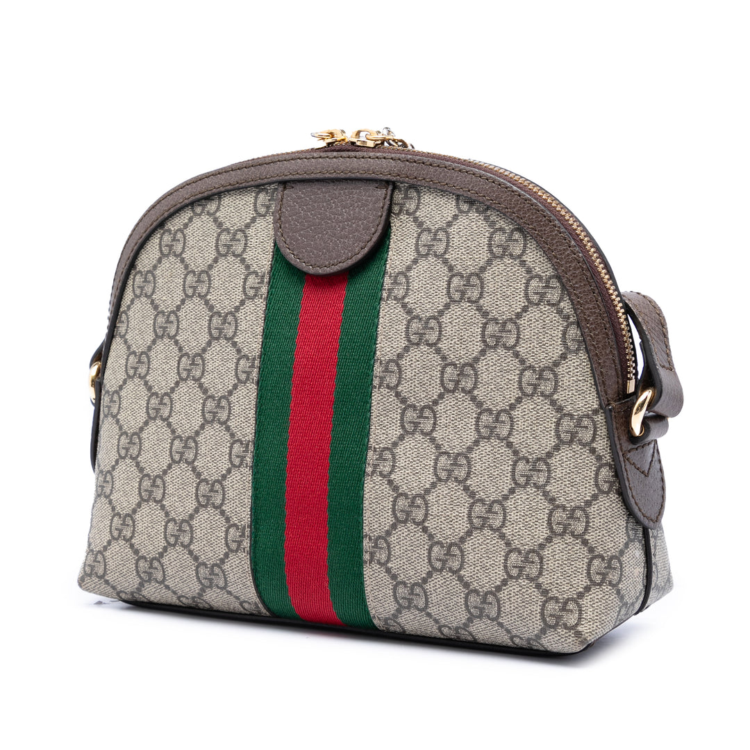 Web Ophidia Sac dôme Petit GG Supreme Beige