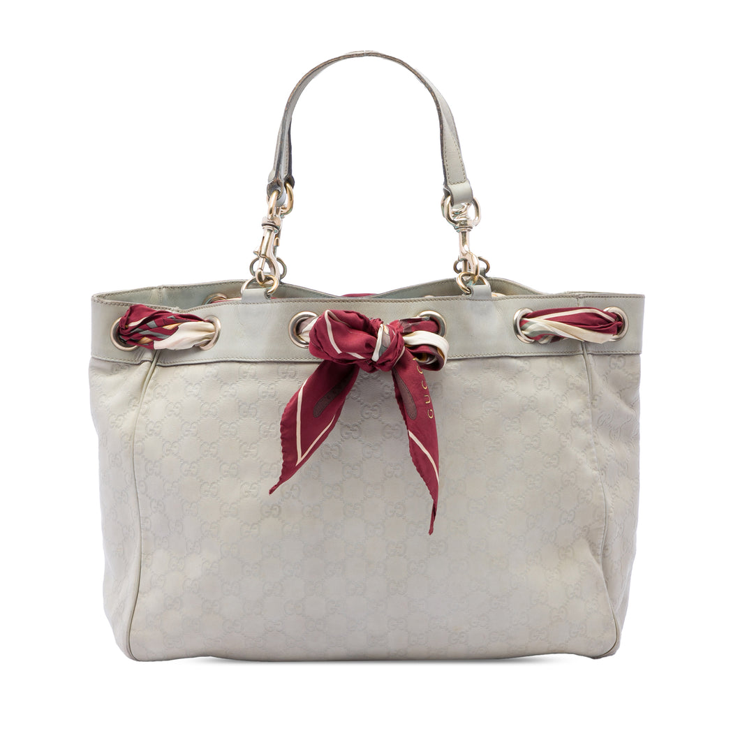 Gucci Large Guccissima Positano Foulard Cabas