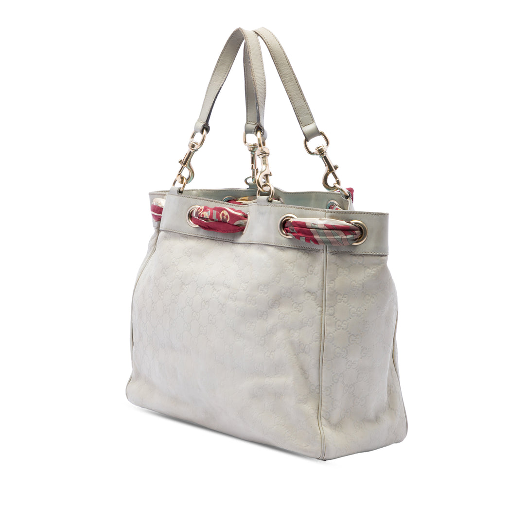 Gucci Large Guccissima Positano Foulard Cabas
