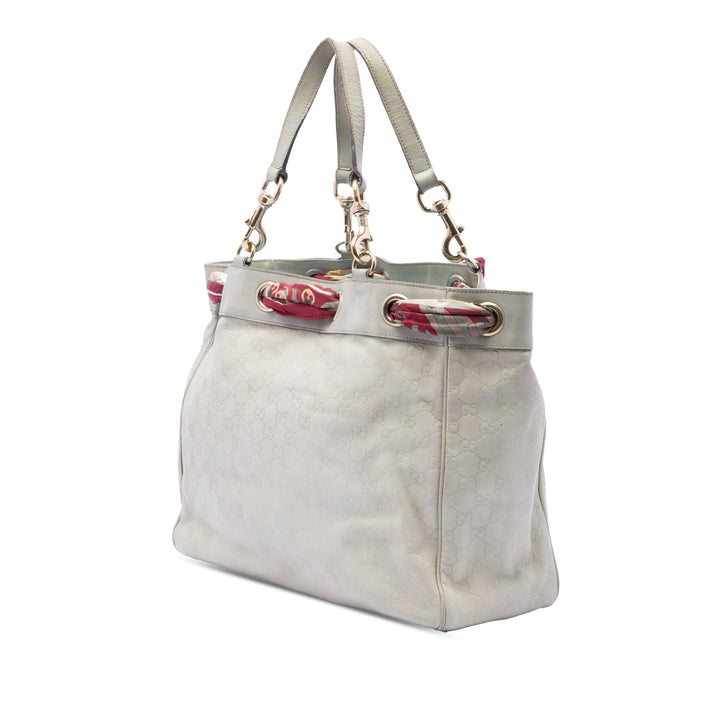 Gucci Large Guccissima Positano Foulard Cabas