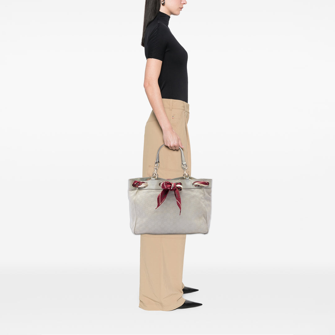Gucci Large Guccissima Positano Foulard Cabas