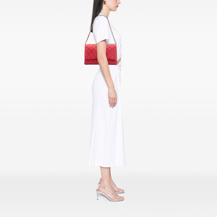 Chanel CC Matelassé Caviar à rabat Pochette avec chaîne