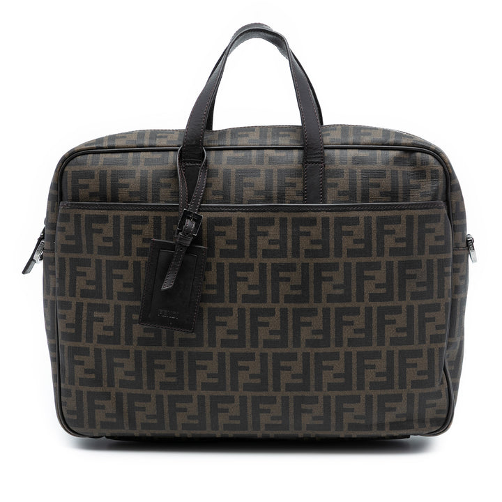 Fendi Zucca Coated Toile Business Sac