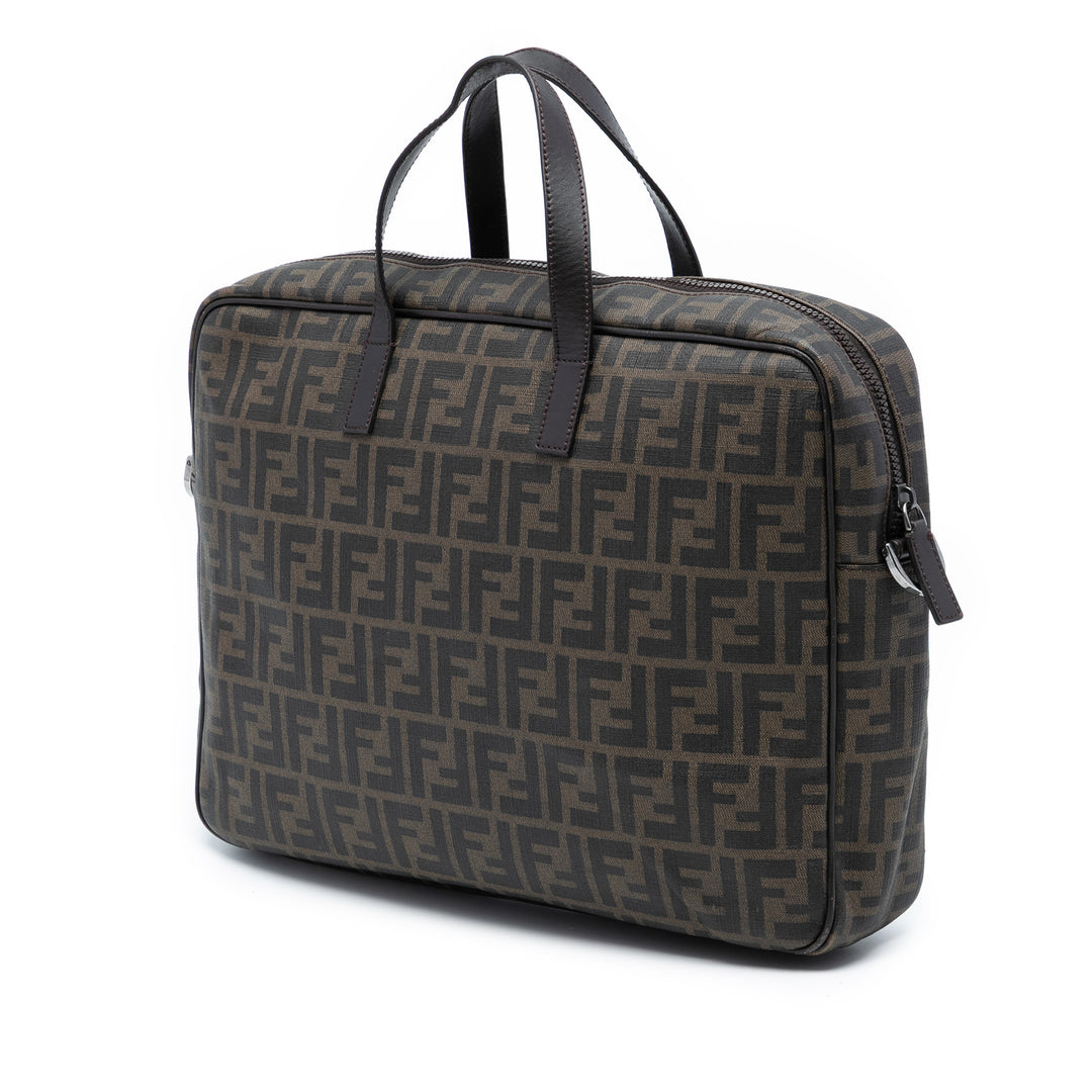 Fendi Zucca Coated Toile Business Sac