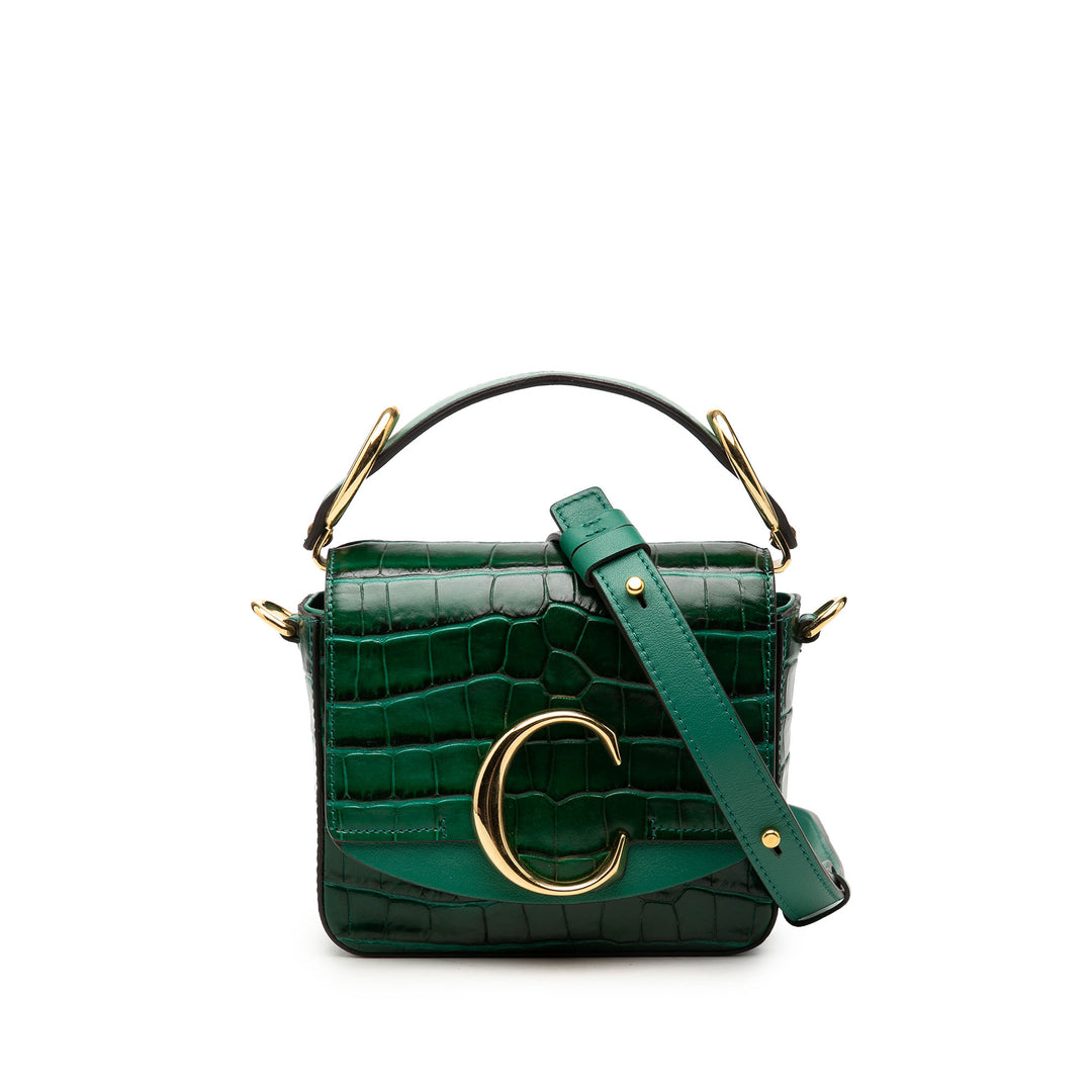 Chloé Mini Croc embossé Cuir de veau C Sac