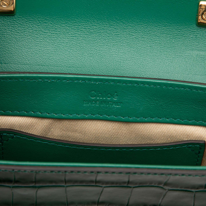 Chloé Mini Croc embossé Cuir de veau C Sac