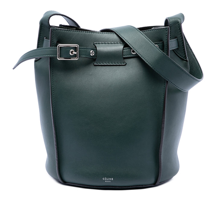 Celine Cuir Big Sac Bucket Sac porté croisé