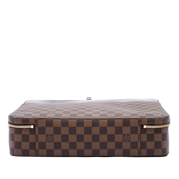 Porte Ordinateur Sabana Damier Ébène Marron