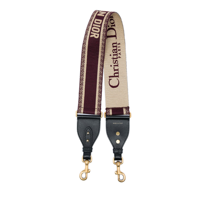 Dior brodé Toile Sac Strap