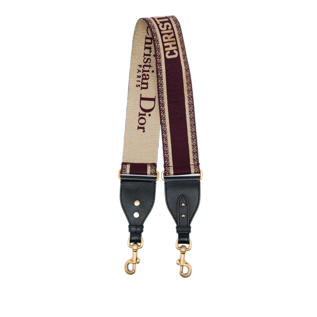 Dior brodé Toile Sac Strap