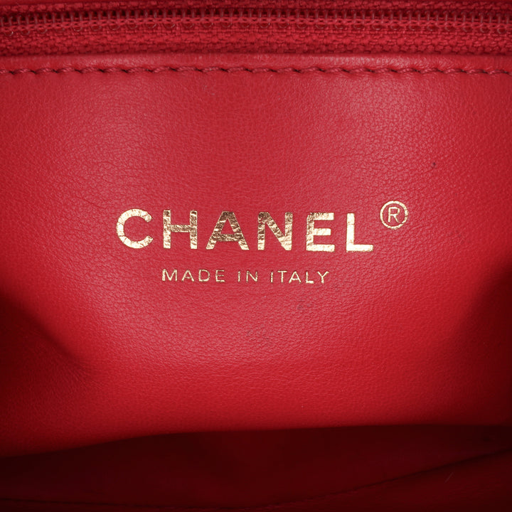 Chanel Matelassé Carry Chic à rabat Mini Cuir d'agneau