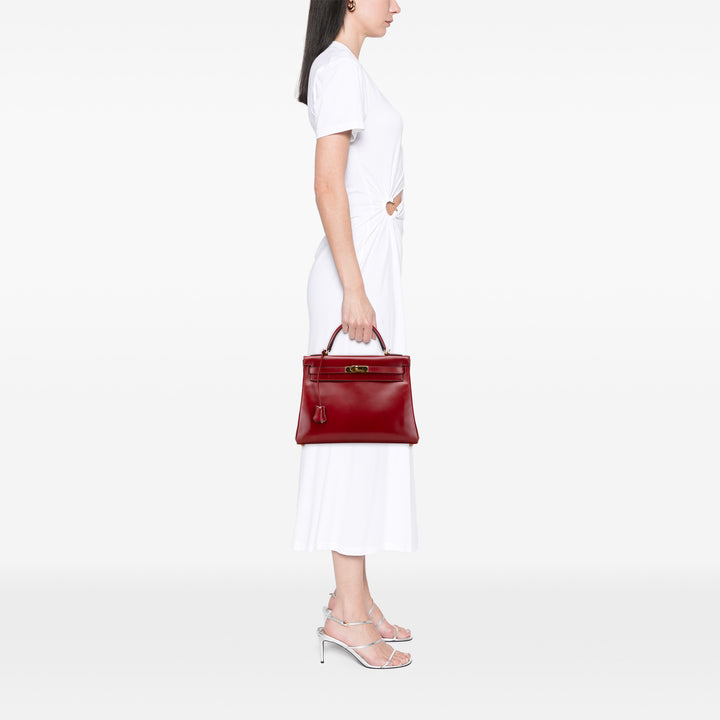 Hermès Box Calf Kelly II Retourne 32 Rouge – GABY PARIS Authentique