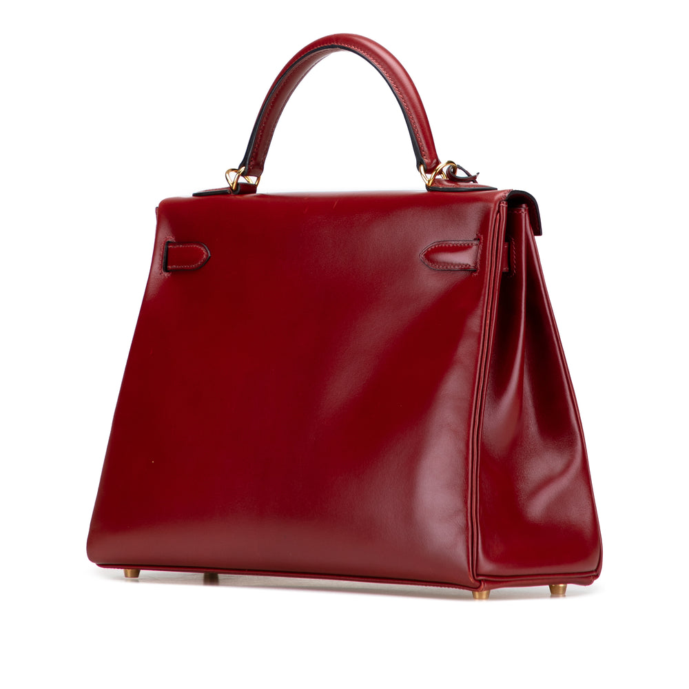 Hermès Box Calf Kelly II Retourne 32 Rouge – GABY PARIS Authentique