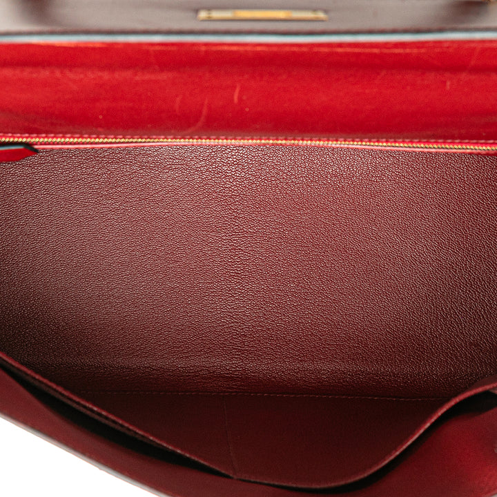 Hermès Box Calf Kelly II Retourne 32 Rouge – GABY PARIS Authentique