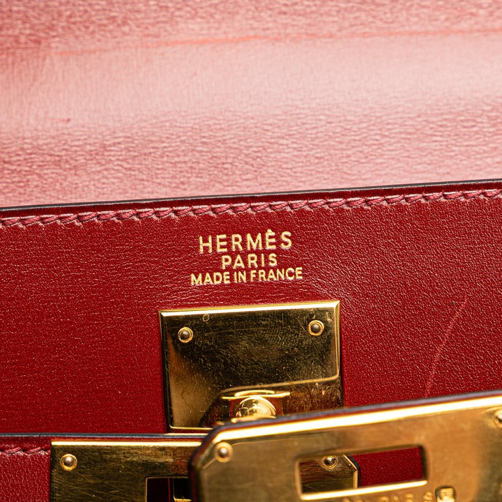 Hermès Box Calf Kelly II Retourne 32 Rouge – GABY PARIS Authentique