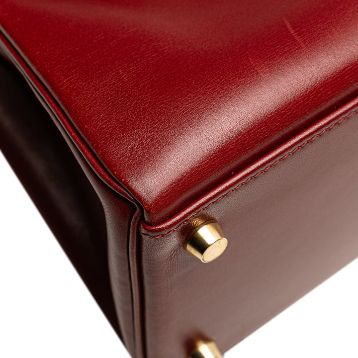 Hermès Box Calf Kelly II Retourne 32 Rouge – GABY PARIS Authentique