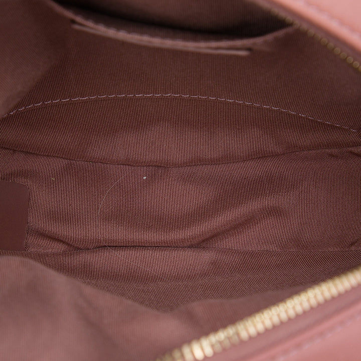 Chevron Rond As Earth Sac Cuir d'agneau Rose