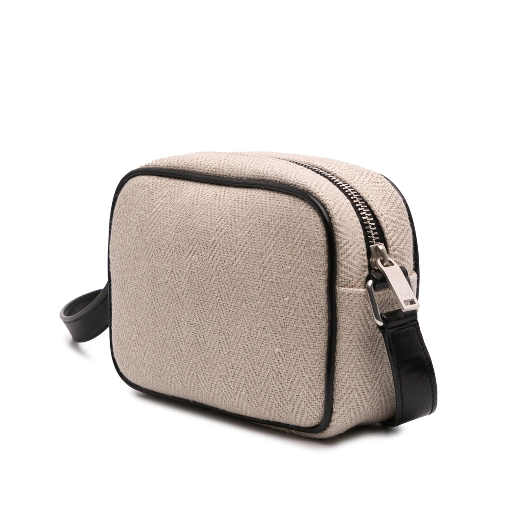 Small Canvas Camp Camera Bag Brown - Gaby Paris