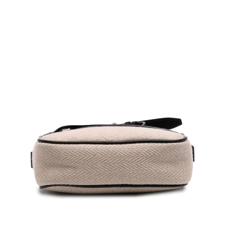 Small Canvas Camp Camera Bag Brown - Gaby Paris
