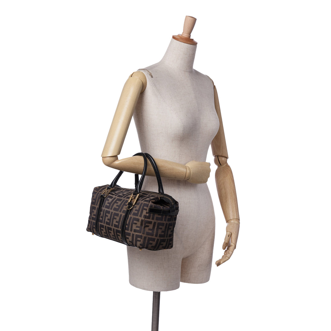 Zucca Canvas Satchel Brown - Gaby Paris