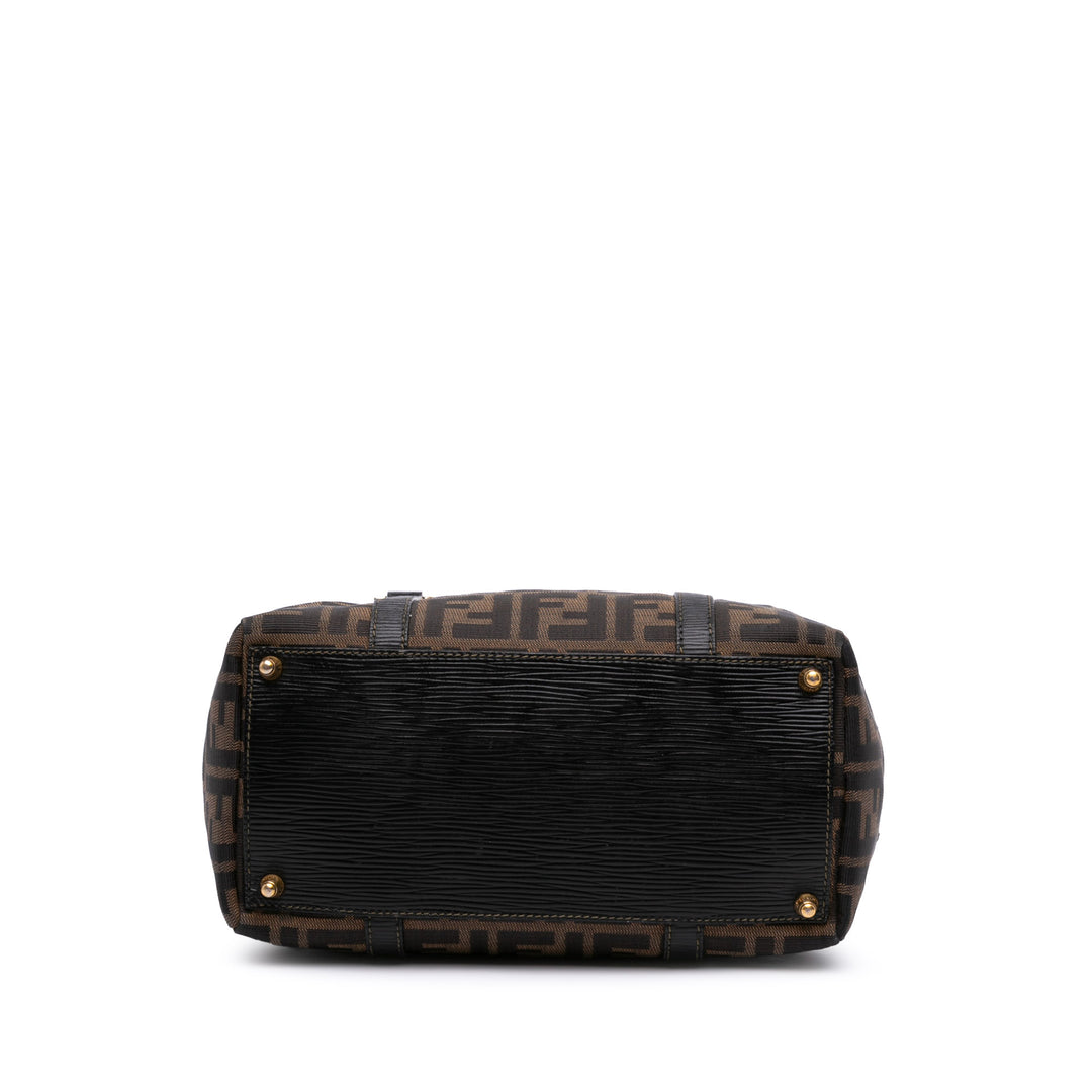 Zucca Canvas Satchel Brown - Gaby Paris