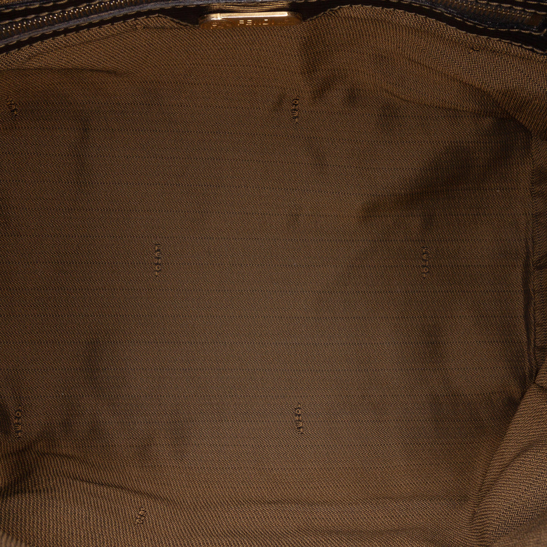 Zucca Canvas Satchel Brown - Gaby Paris