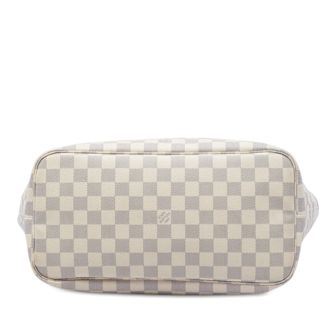 Neverfull MM Damier Azur Blanc