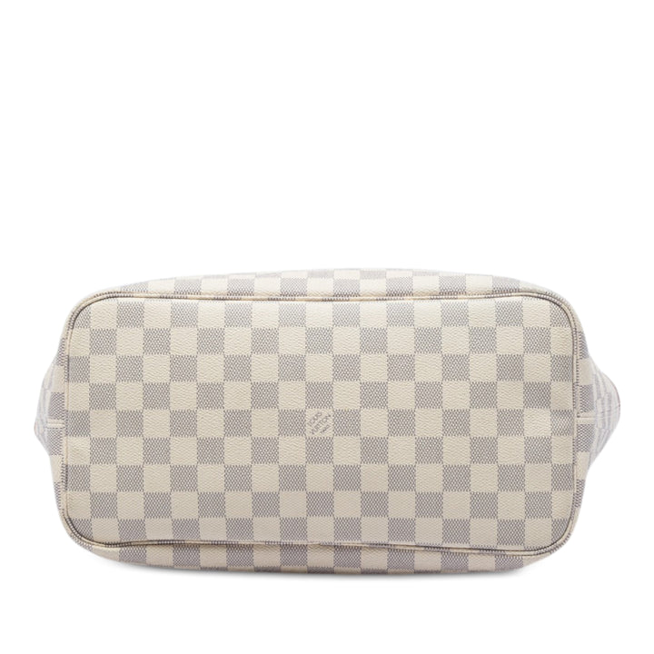 Neverfull MM Damier Azur Blanc
