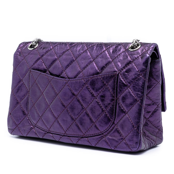 Chanel Matelassé Metallic Cuir de veau Reissue 2.55 Double rabat 226