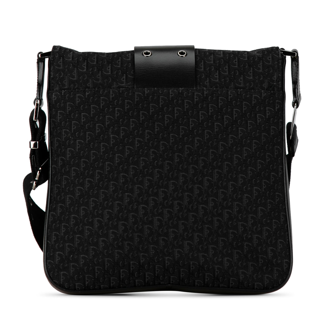 Oblique Canvas Street Chic Crossbody Black - Gaby Paris