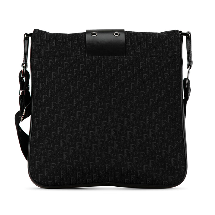 Oblique Canvas Street Chic Crossbody Black - Gaby Paris