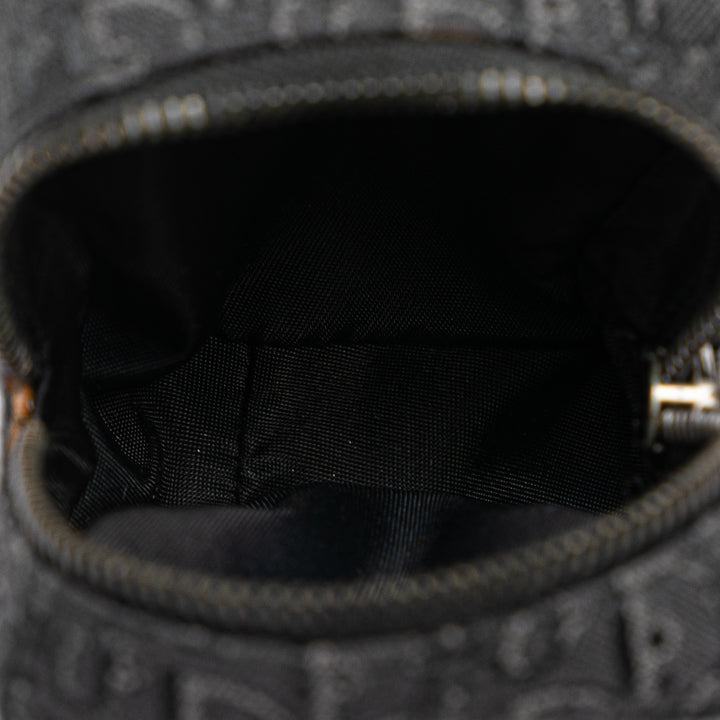 Oblique Canvas Street Chic Crossbody Black - Gaby Paris