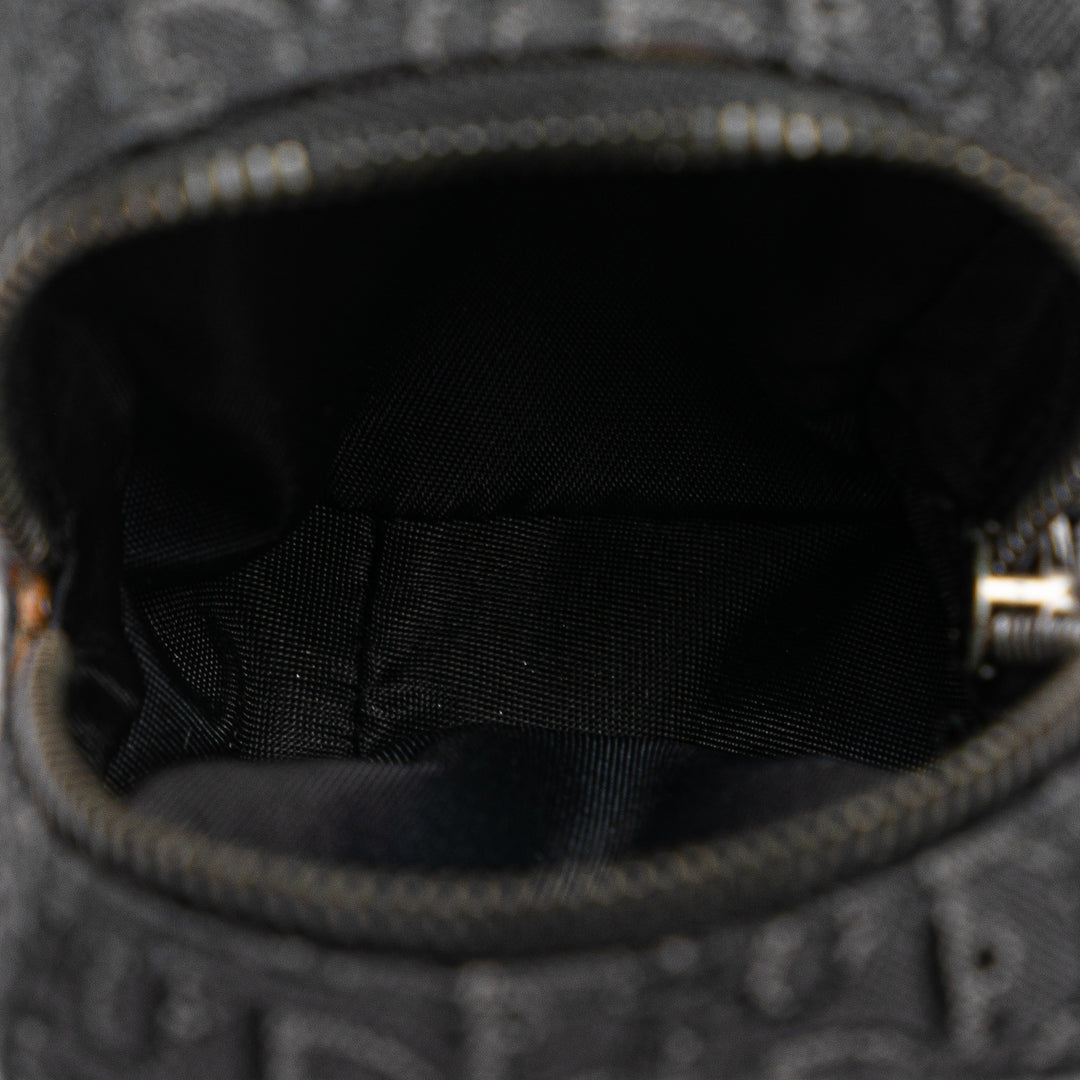 Oblique Canvas Street Chic Crossbody Black - Gaby Paris