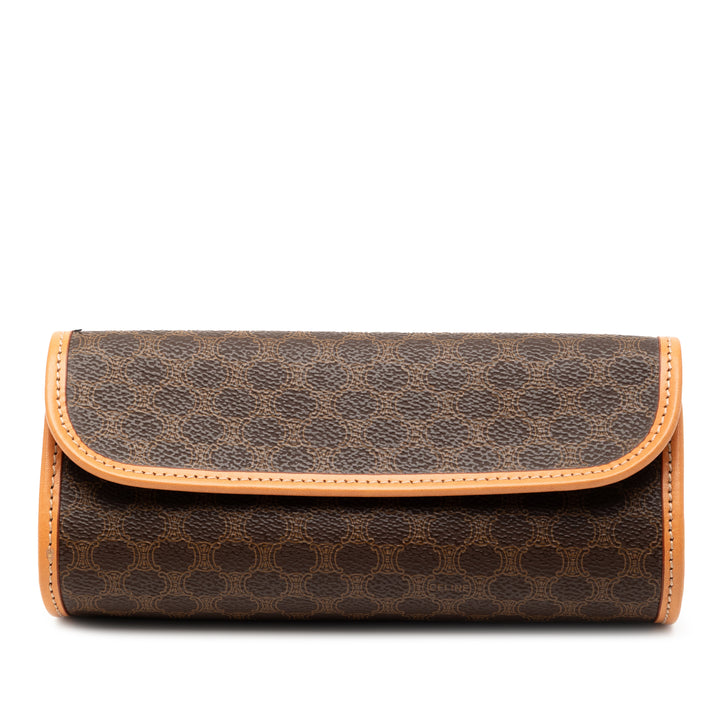 Celine Pochette Macadam Toile enduite Marron – vue principale – GABY PARIS