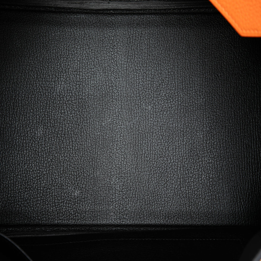 Hermès Special Order Bicolore Birkin Retourne 35 Clémence Orange – vue 4 – GABY PARIS